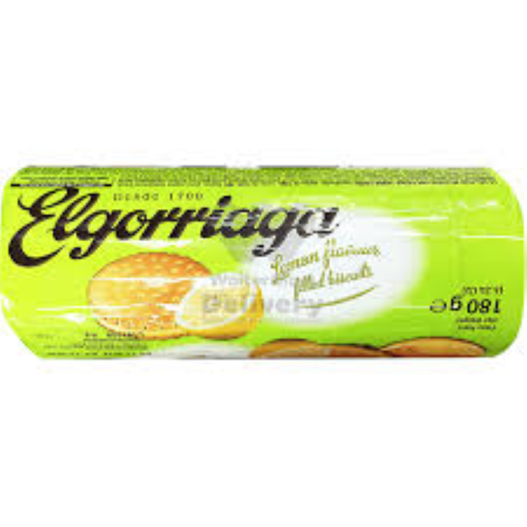 ELGORRIAGA LEMON CREAM BISCUITS 180G